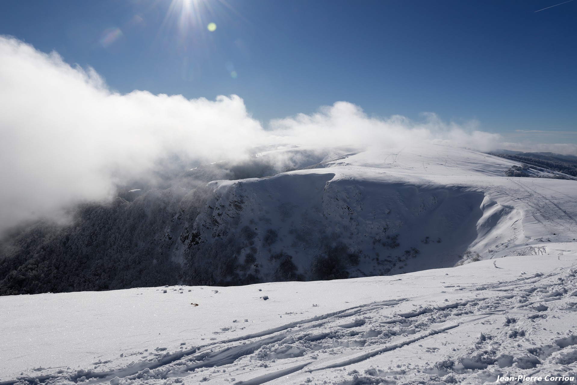 Couloirs aux abords du Hohneck