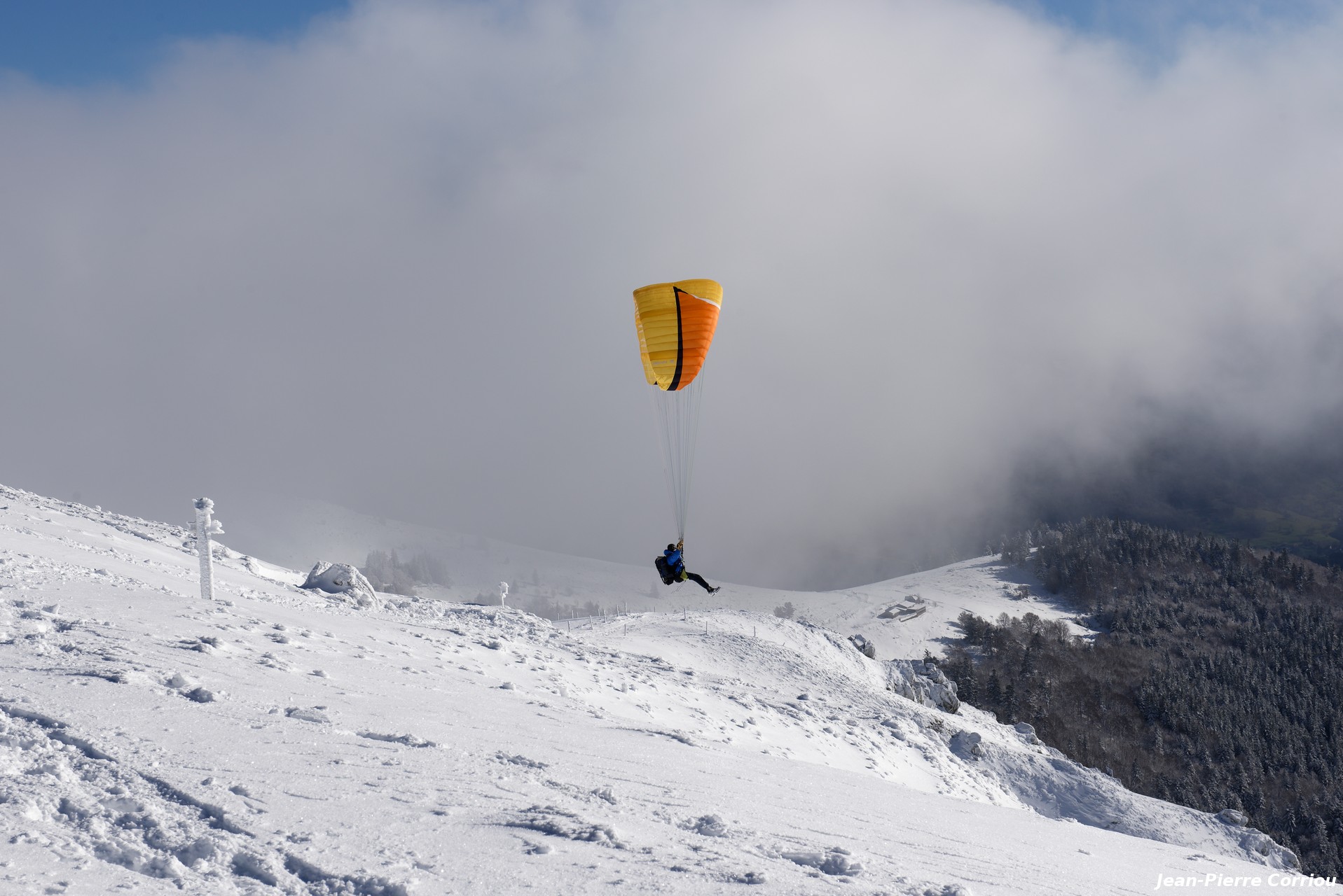 Parapente depuis le Hohneck