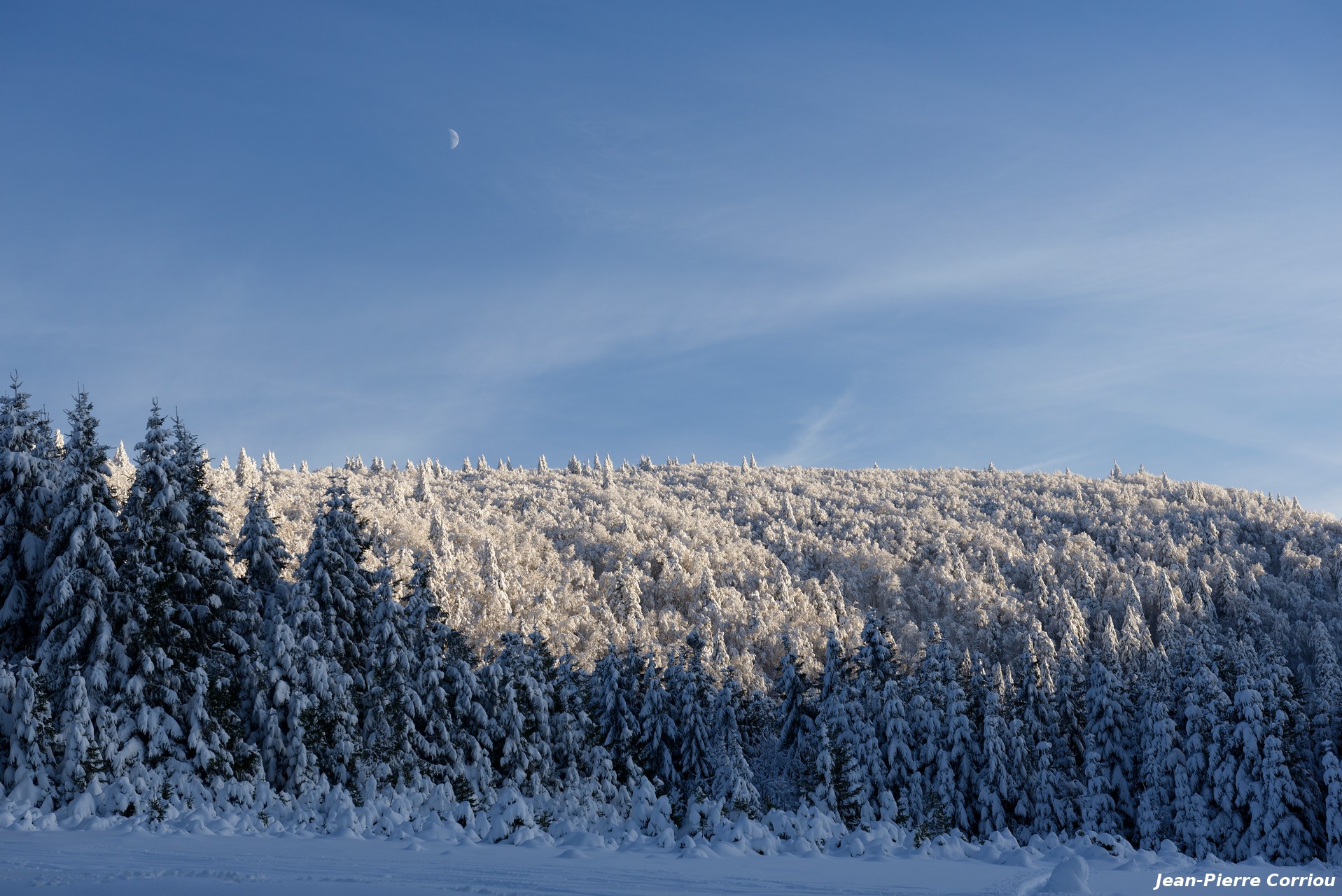 Depuis le bas de la piste de
Retournemer